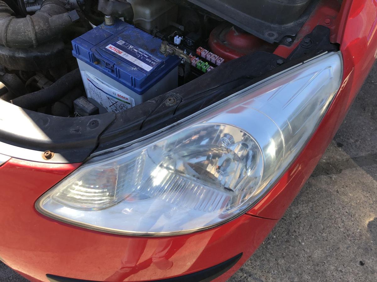 Hyundai i10 PA Scheinwerfer links Frontscheinwerfer Halogen Tr&uuml;bung