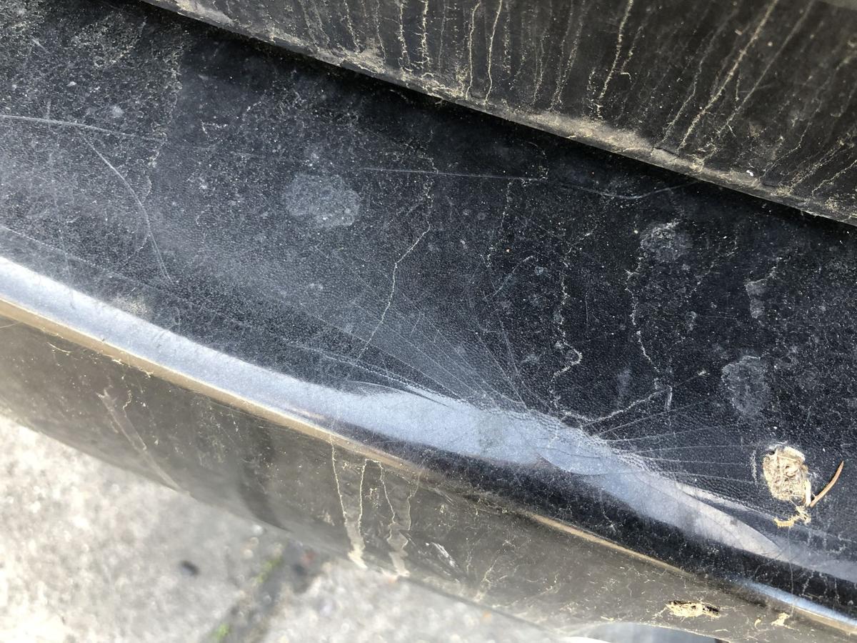Dacia Duster 1 Typ HS Sto&szlig;f&auml;nger hinten Hecksch&uuml;rze NV676 Noir Nacre schwarz