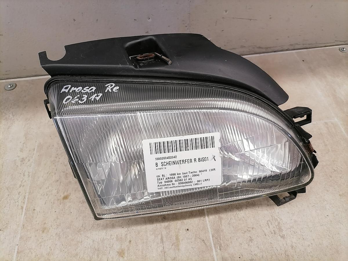 Seat Arosa 6H 97-00 Scheinwerfer vorn rechts Lampe CARELLO