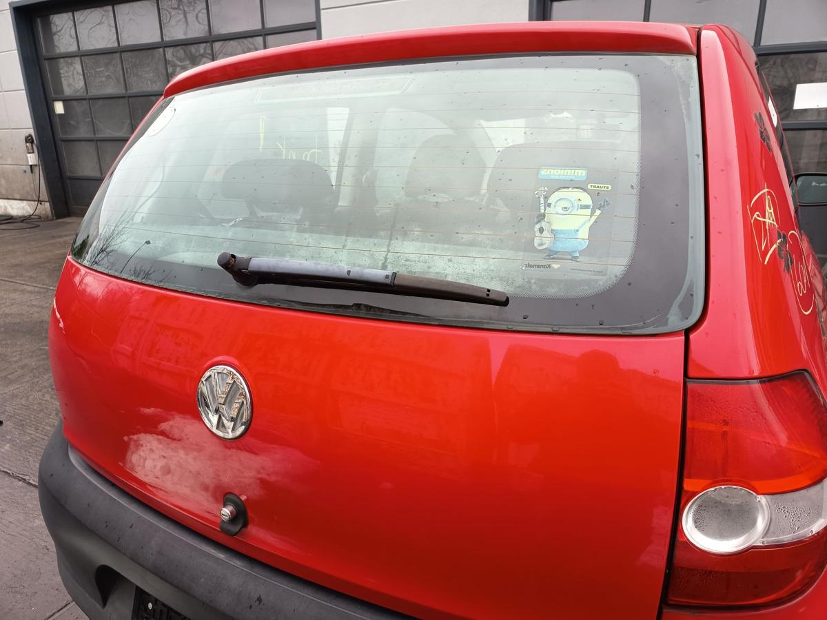 VW Fox original Heckklappe mit Scheibe hinten Fond Y3D Tornadorot Baujahr 2007