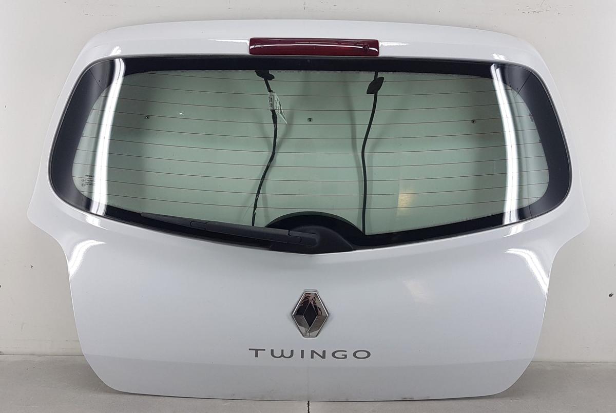Renault Twingo II Heckklappe Heckdeckel in OV369 ICE WHITE BC Bj10 Modell bis 12