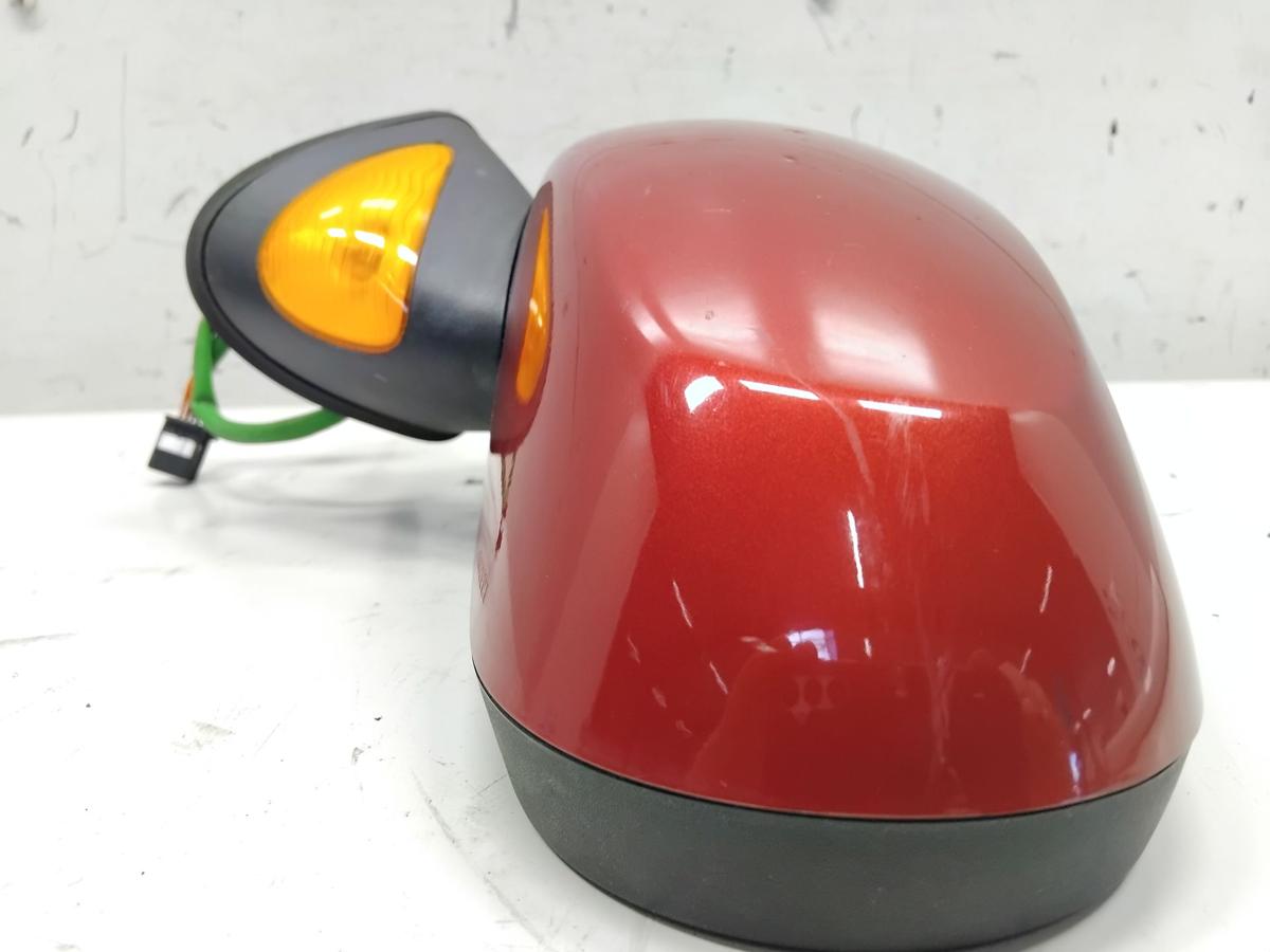 Renault Modus original Au&szlig;enspiegel links feuerrotmetallic TE876 Bj.2005 elektrisch