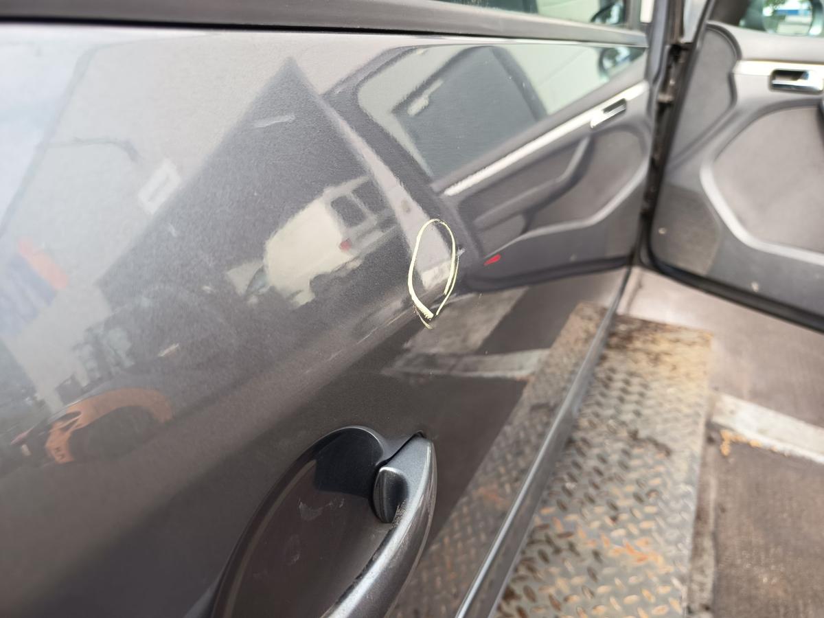 VW Touran 1T original Tür hinten rechts Fond D7X Platingrau Bj 2006