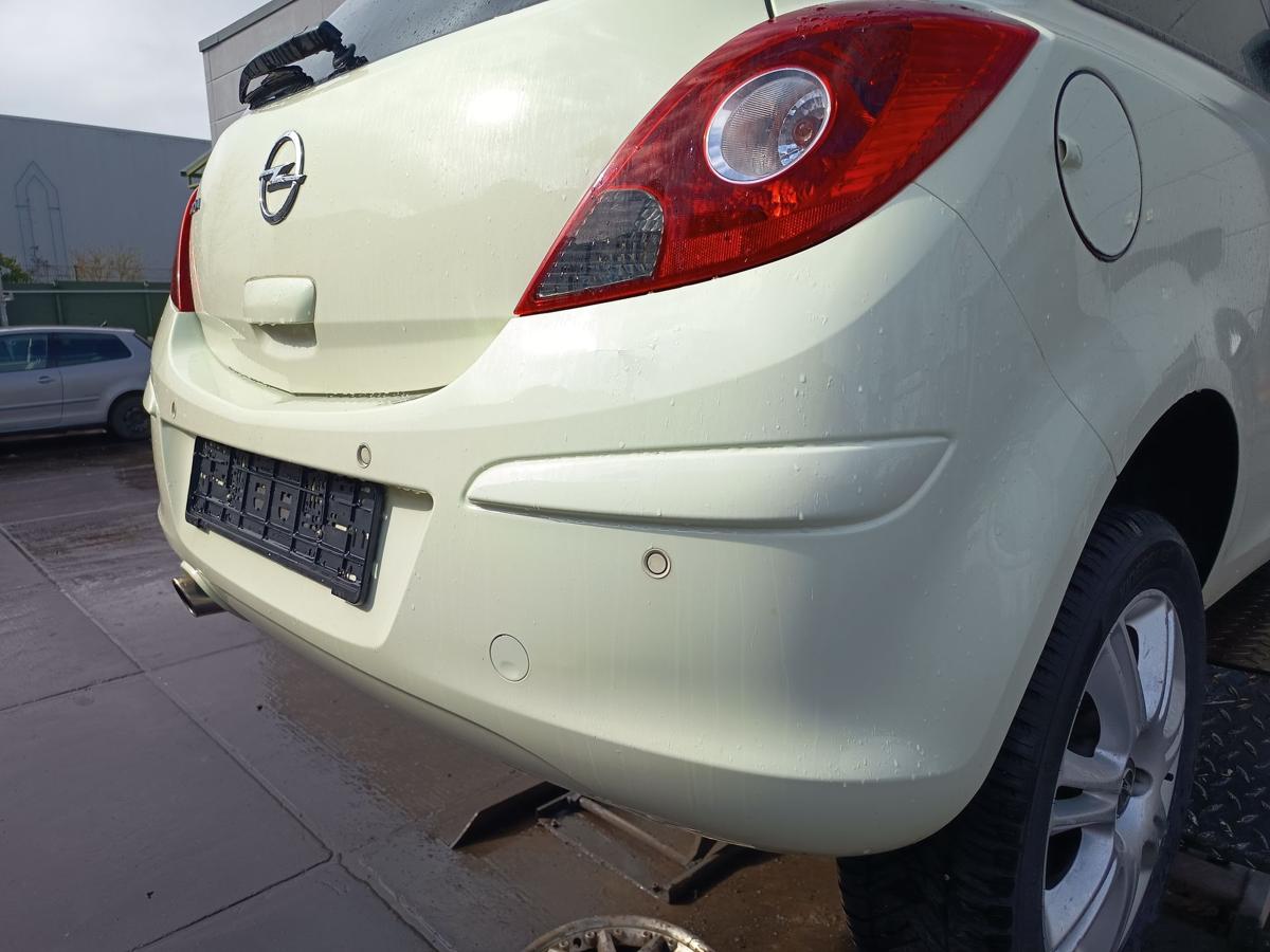 Opel Corsa D 3t&uuml;rer Sto&szlig;stange F&auml;nger hinten Heck Z30R Guacamolewei&szlig; Bj 2012