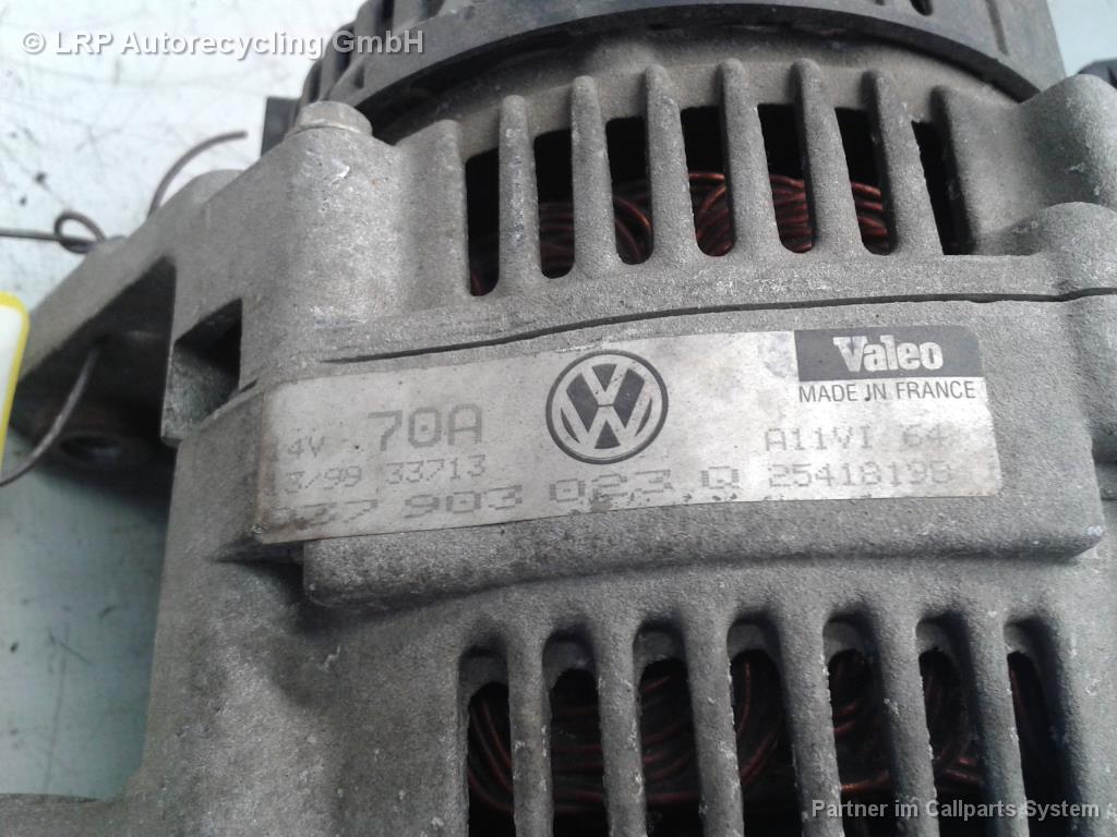 VW Polo 6N BJ1998 Lichtmaschine 70A 077903023Q Valeo 2541819B