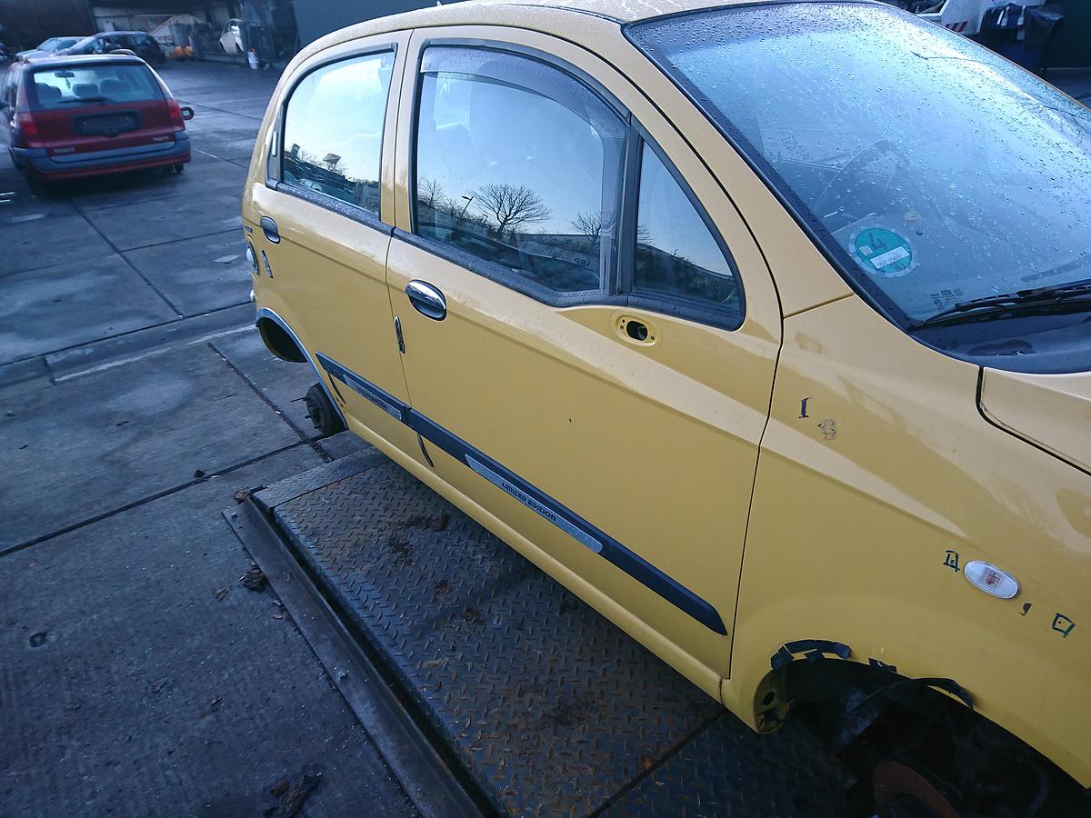 Chevrolet Matiz II 2 orig Tür VR Beifahrertür electric yellow Bj 2008