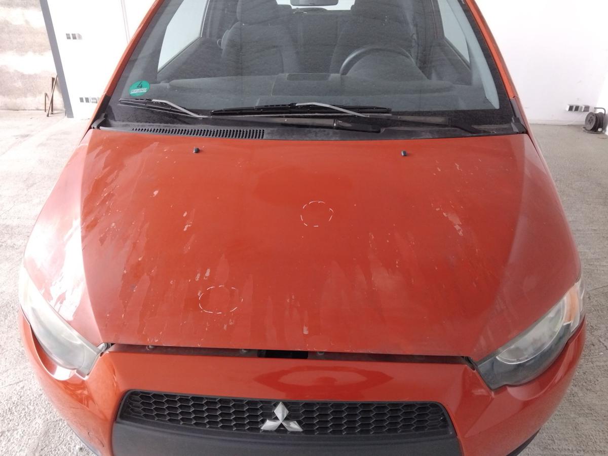 Mitsubishi Colt Z30 original Motorhaube vorn P04 Amazonrot Facelift BJ2009