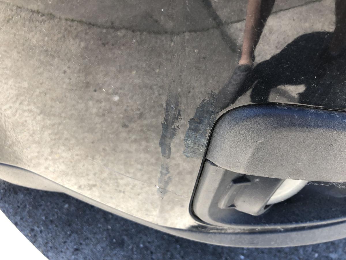 Ford Focus C Max DM2 Sto&szlig;f&auml;nger vorn Frontsch&uuml;rze Nebel bis 07 Pantherschwarz
