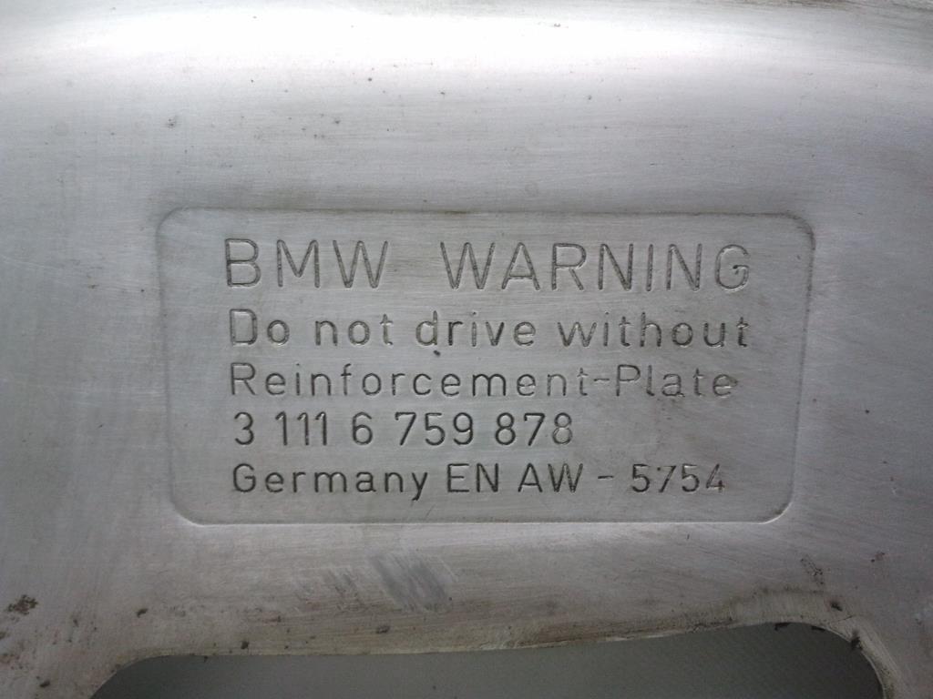 BMW 5er E61 E60 Bj.2007 original Alublech-Versteifung Vorderachse 31116759878