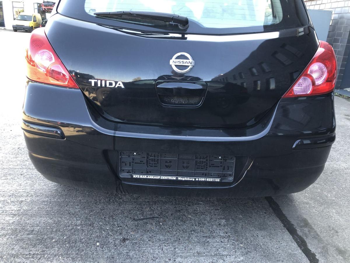 Nissan Tiida C11 Heckklappe mit Heckscheibe im Rohbau KH3 Superblack
