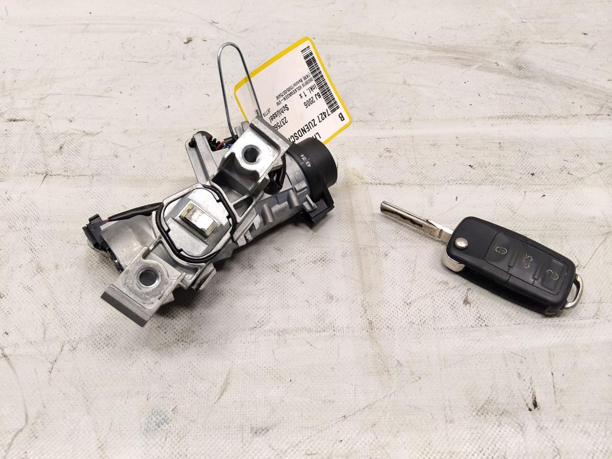VW Jetta 5 1K2 orig Z&uuml;ndschlo&szlig; mit Lesespule und 1 Schl&uuml;ssel BJ2006 1K0905851B