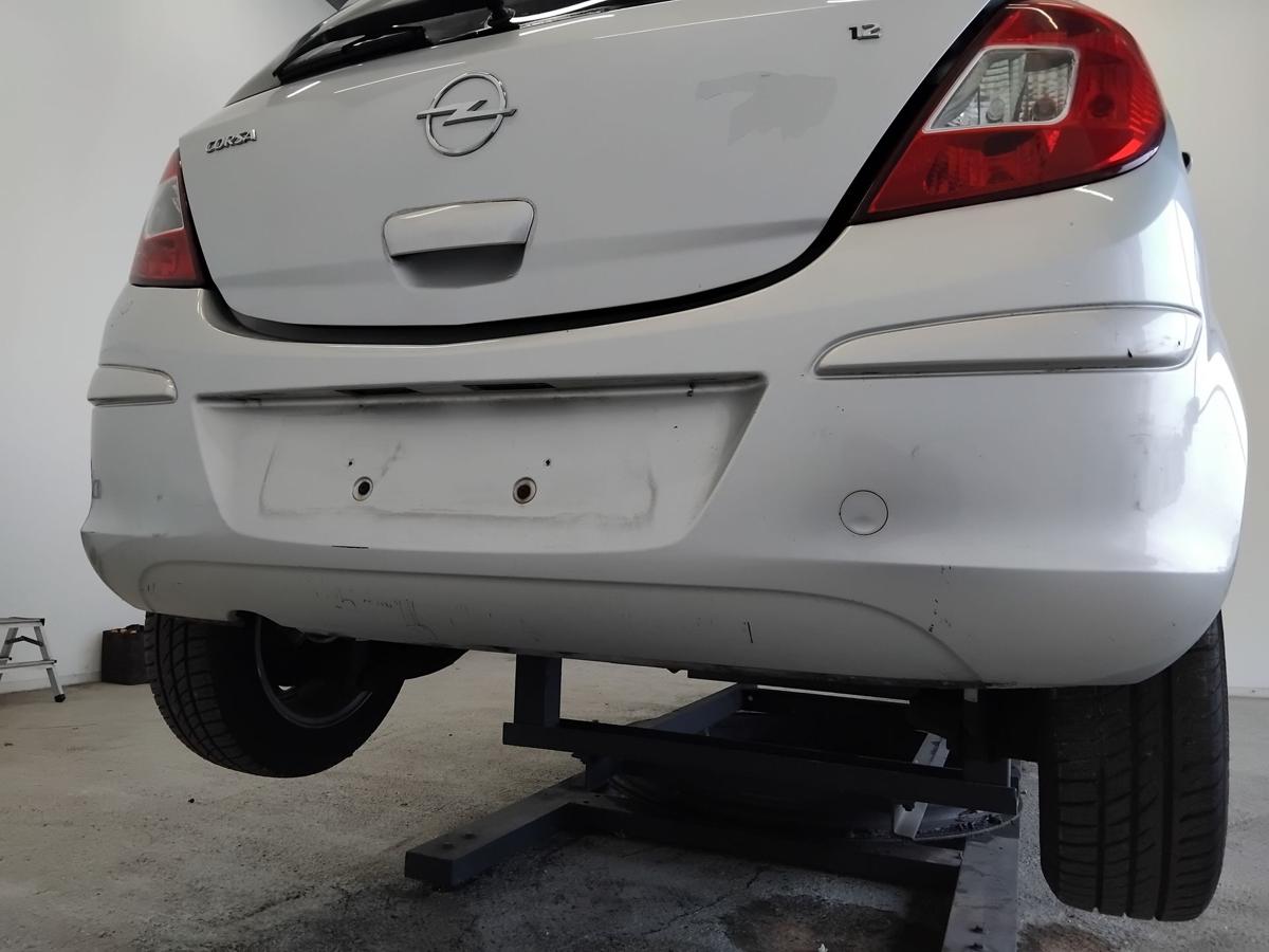 Opel Corsa D original Sto&szlig;f&auml;nger Sto&szlig;stange hinten 5-t&uuml;rig BJ2006 Z157 Starsilber III