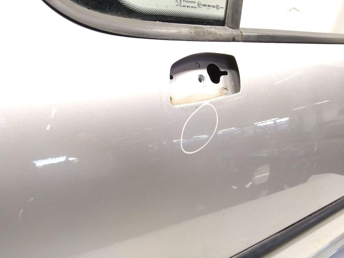 Peugeot 207 SW Tür vorn links Fahrertür silber EZR aluminiumgraumetallic Bj.2007