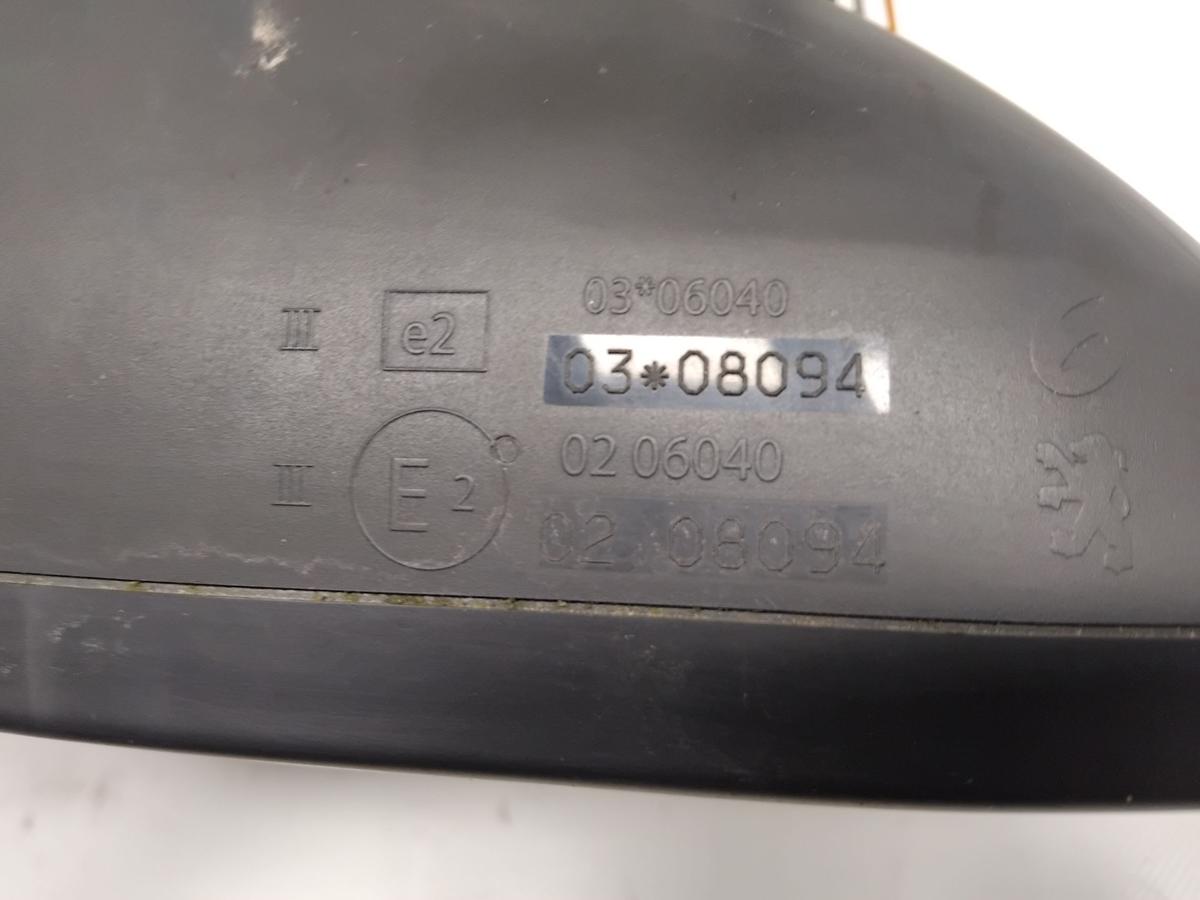 Peugeot 308 orig.Au&szlig;enspiegel links elektrisch&beheizt 6 PIN BJ2010 EWP Schneewei&szlig;