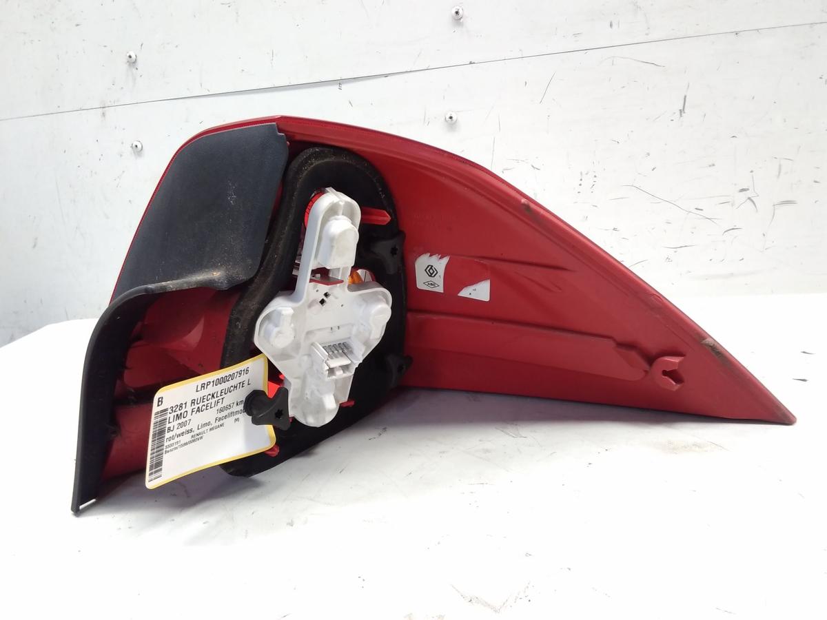 Renault Megane 2 Limo Stufenheck original R&uuml;ckleuchte Heckleuchte links Bj.2007