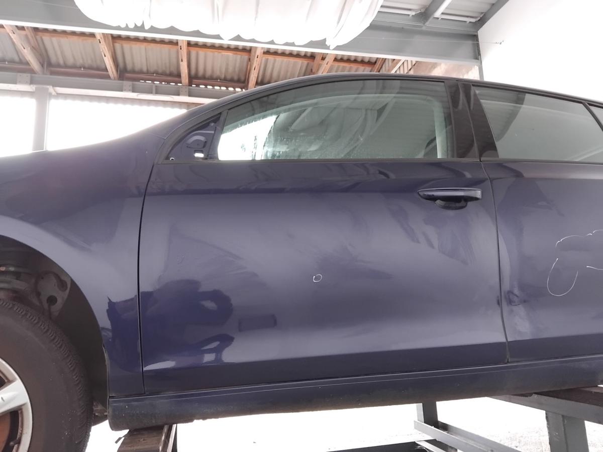 VW Golf 6 Tür vorn links Fahrertür LD5Q Shadow Blue Metallic 5-Türer BJ2009