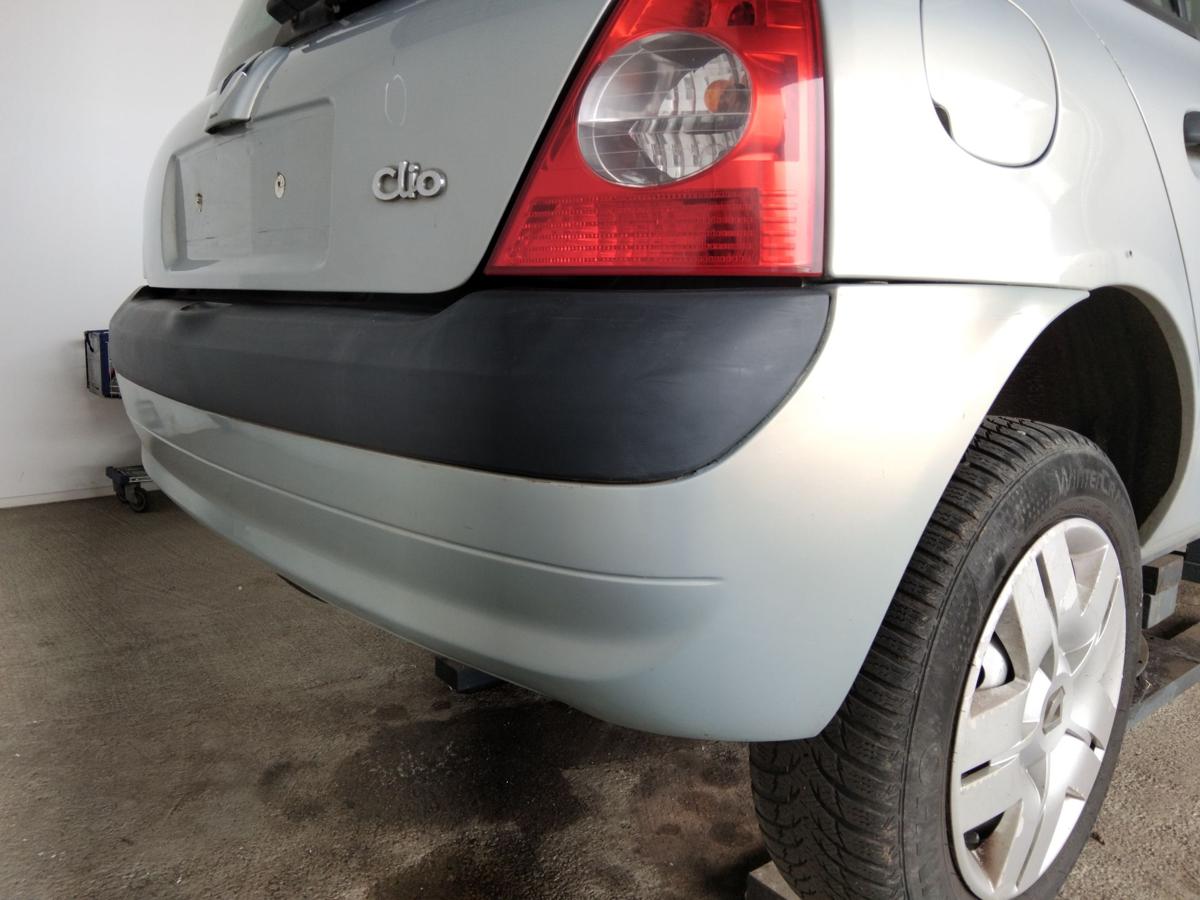 Renault Clio 2 Phase 3 original Sto&szlig;stange Sto&szlig;f&auml;nger hinten BJ2004 MV632 Gris Boreal