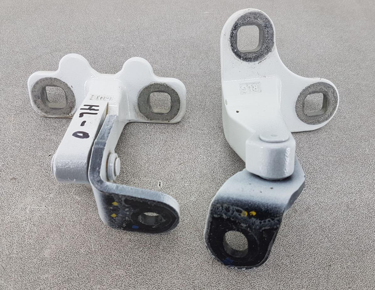 Tesla Model Y Satz T&uuml;rscharniere hinten links Bj2022 in PPSW White Water Pearl