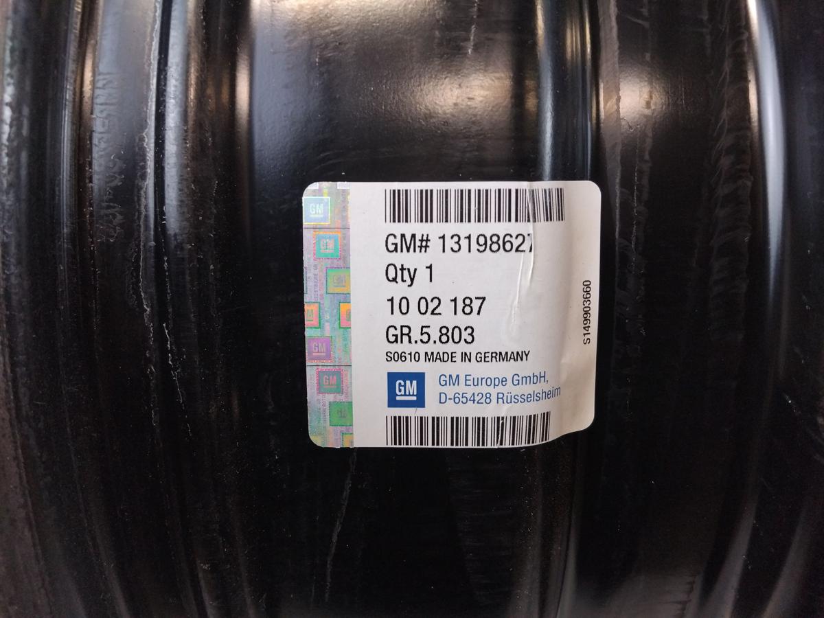 Opel Meriva B original 4er Satz Stahlfegen 6.5Jx16H2 ET39 13198627 BJ2010