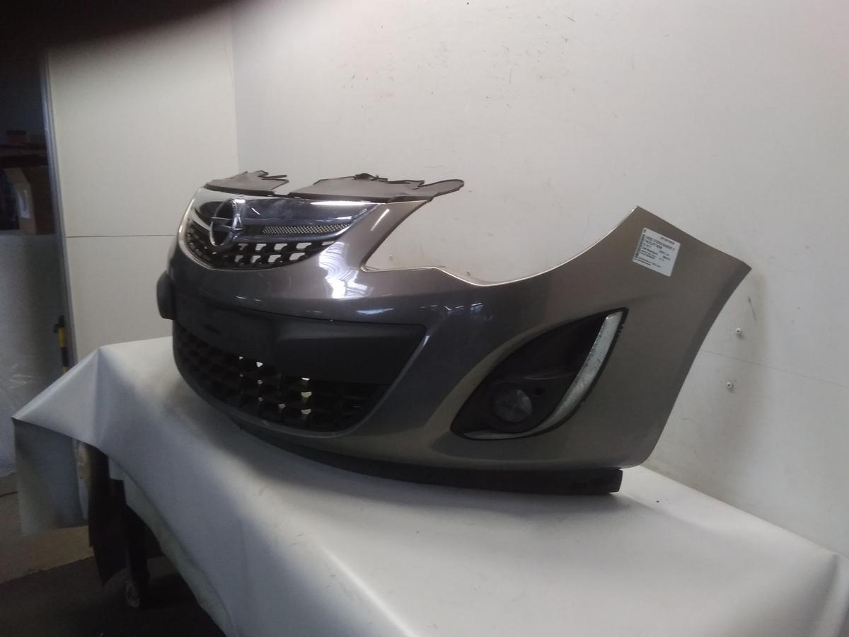 Opel Corsa D original Stoßfänger Stoßstange vorn Facelift BJ2012 GJM Muskatgrau