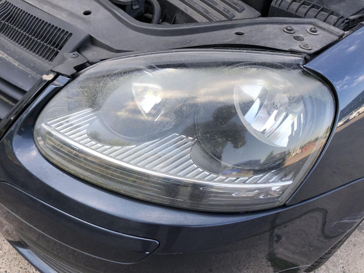 VW Golf 5 V 1K Scheinwerfer links Hauptscheinwerfer schwarze Version Hella Tr&uuml;b
