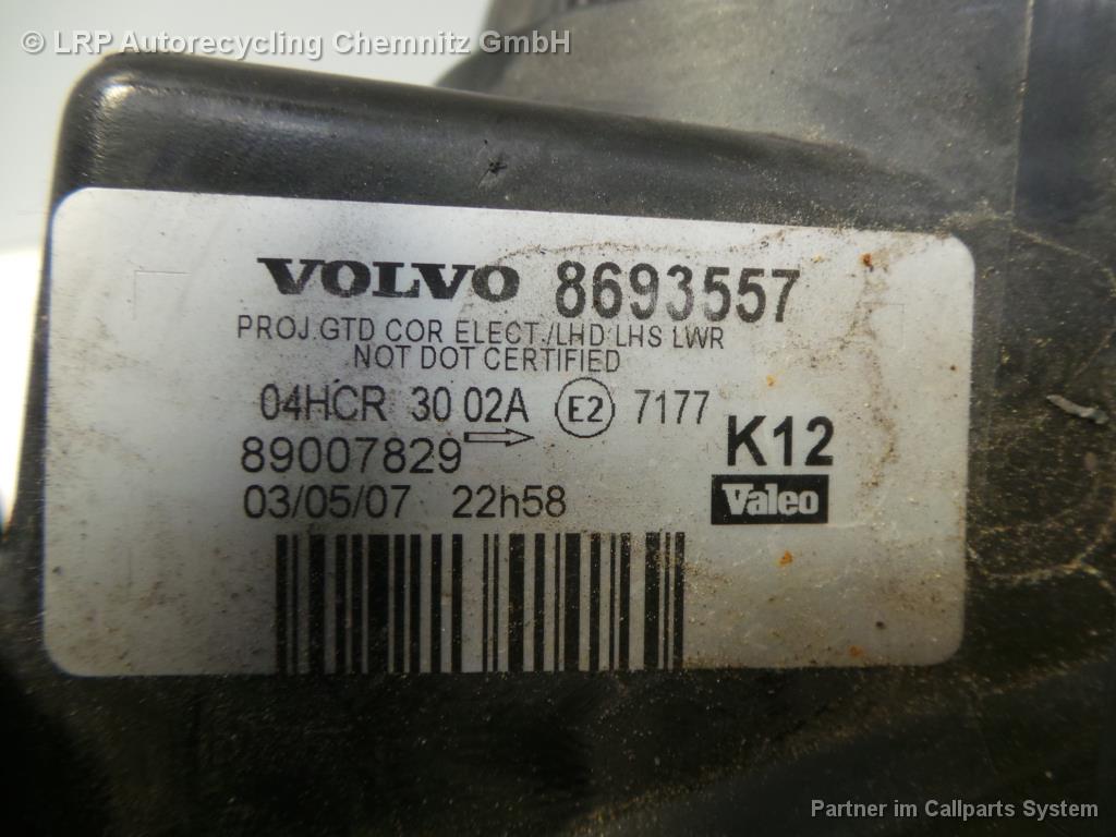 Volvo S80 BJ 1999 Scheinwerfer vorn links Lampe Valeo 8693557 89007829