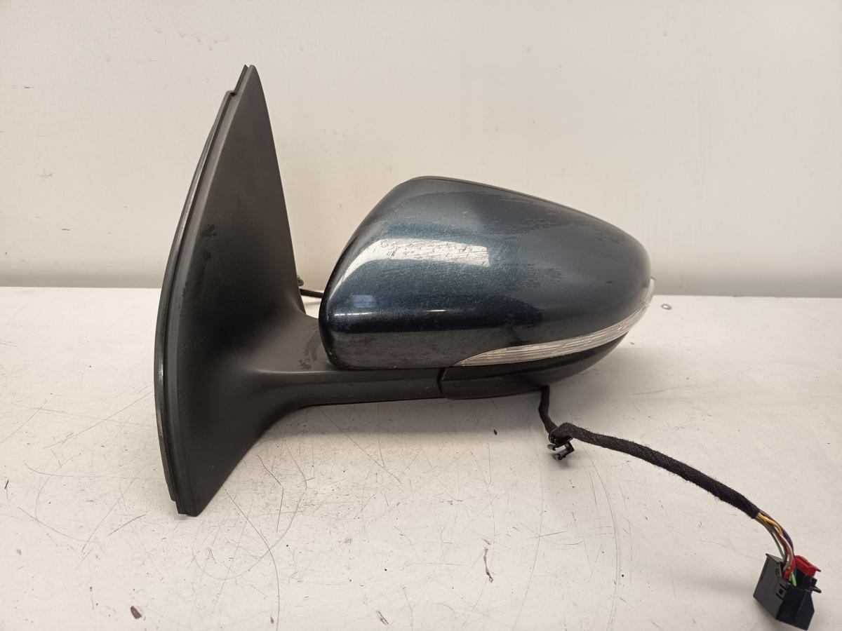 Golf VI Bj 2009 orig Au&szlig;enspiegel links elektr klappbar LC5F Blue Graphit Perl