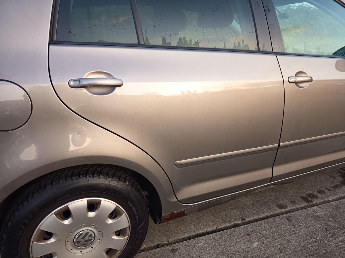 VW Golf Plus orig Tür hinten rechts Beifahrerseite LA8X Kaschmirbraun Bj 2009