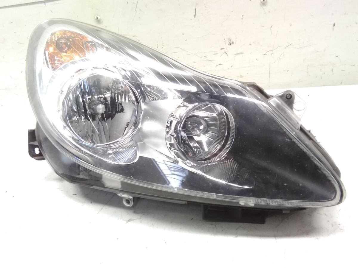 Opel Corsa D Scheinwerfer rechts Valeo schwarz mit LWR Bj.2007