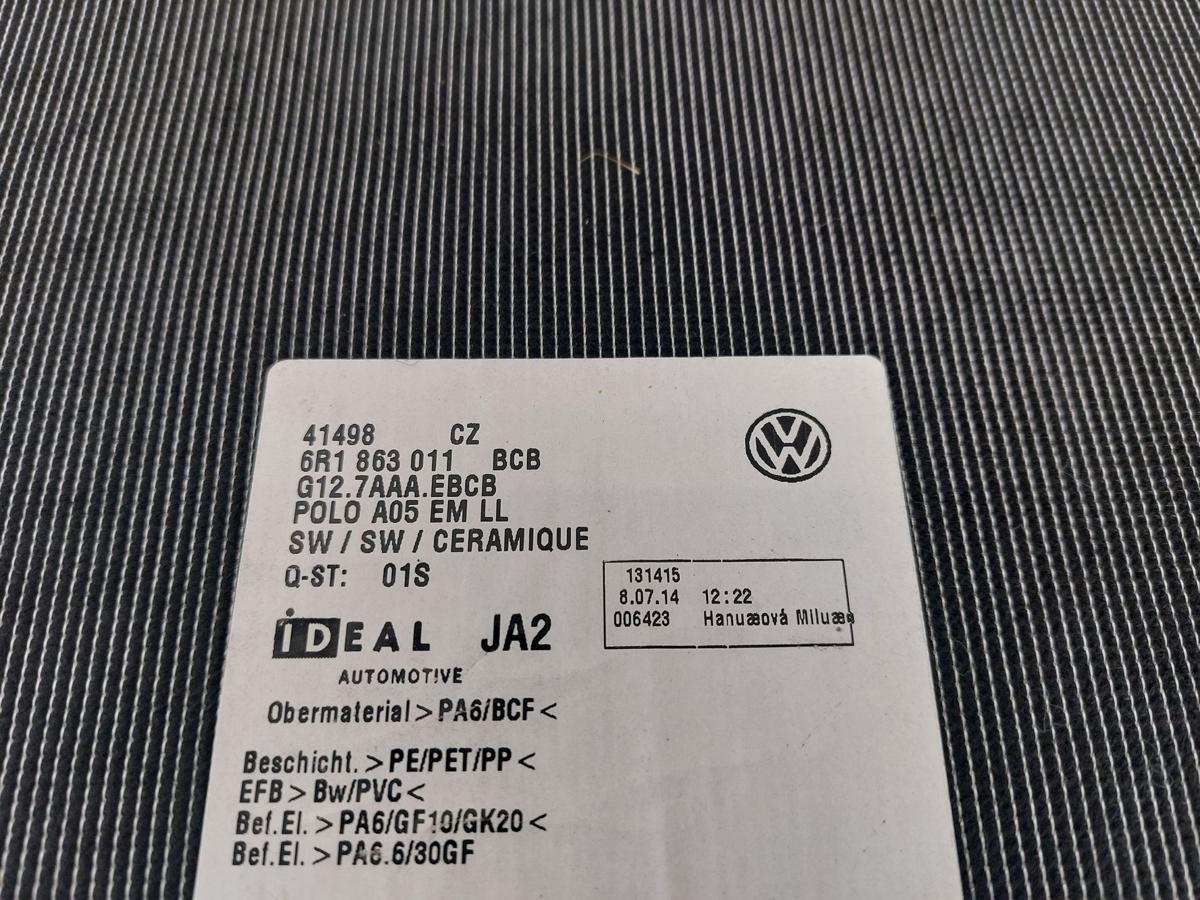 VW Polo 6R Satz Fussmatten 4 teilig Teppich vorn hinten links rechts Velour