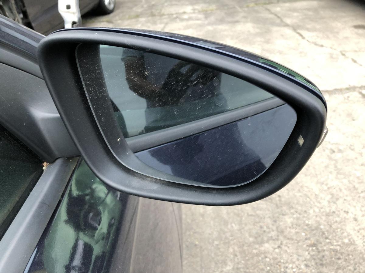 VW Passat 3C B7 Variant Au&szlig;enspiegel rechts Spiegel LH5X blau Blinker defekt