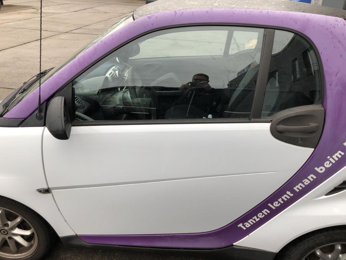 Smart 451 Mopf Tür vorn links Fahrertür mit elek Fensterheber EAZ Kristallweiß