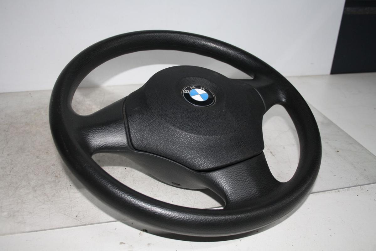 BMW 1er E87 orig 3 Speichenlenkrad Kunststoff mit Airbagmodul schwarz Bj 2008