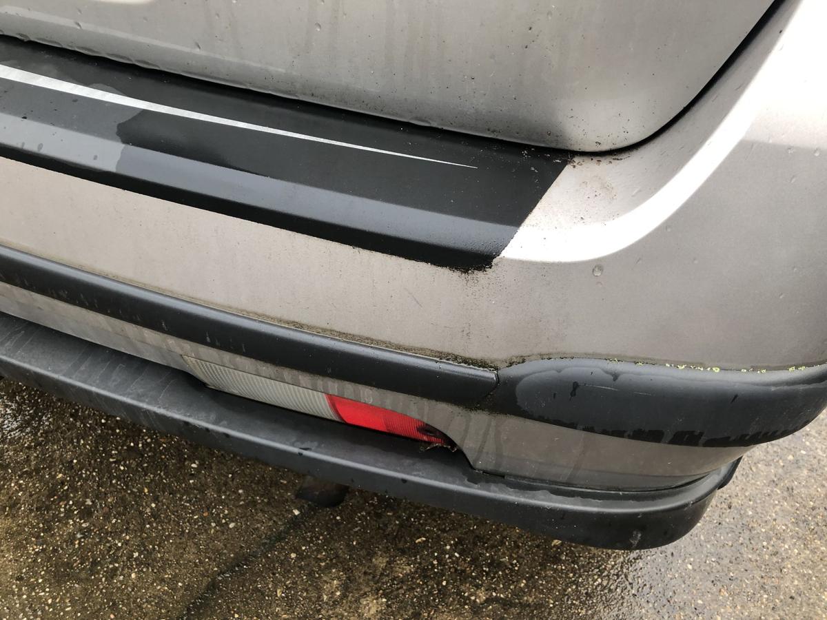 Suzuki Ignis Typ MH Stossf&auml;nger hinten Bumper Stossstange silber Hecksch&uuml;rze