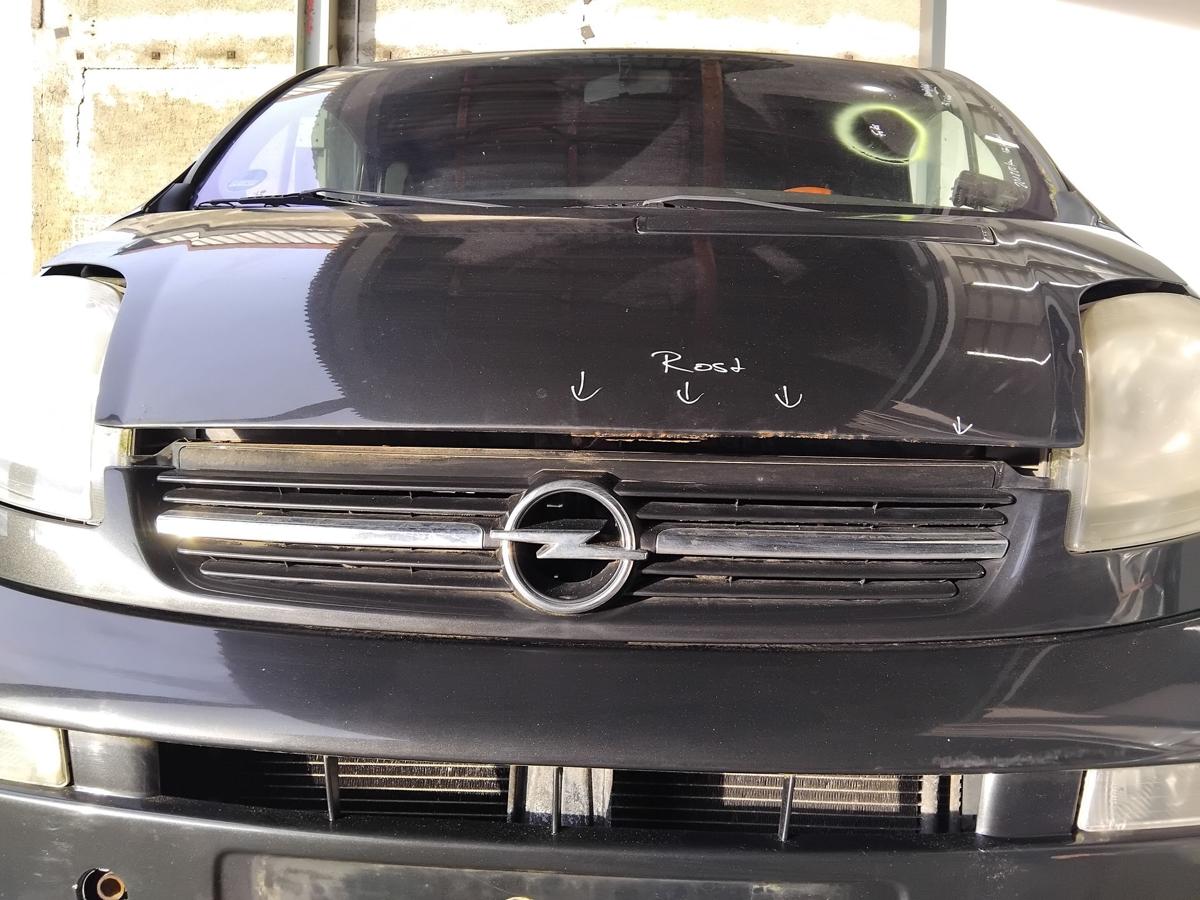 Opel Vivaro A original Kühlergrill mit Emblem und Frontblende BJ2003 L298 mitternachtschwarz