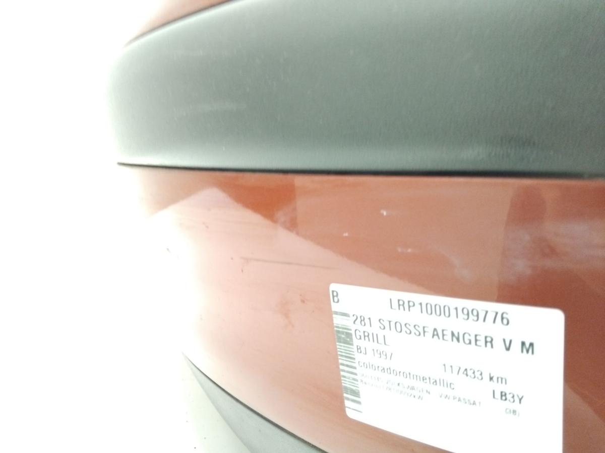 VW Passat 3B original Sto&szlig;f&auml;nger Sto&szlig;stange vorn coloradorotmetallic LB3Y BJ1997