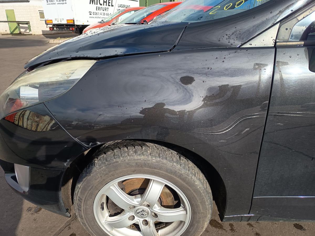 Renault Scenic 3 original Kotfl&uuml;gel links Seitenteil 676 Perlschwarz Bj 2009