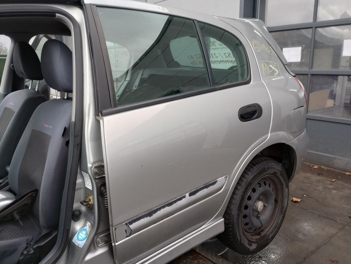 Nissan Almera II N16 5trg orig Tür hinten links Fond KY0 Quarzsilber met Bj 02