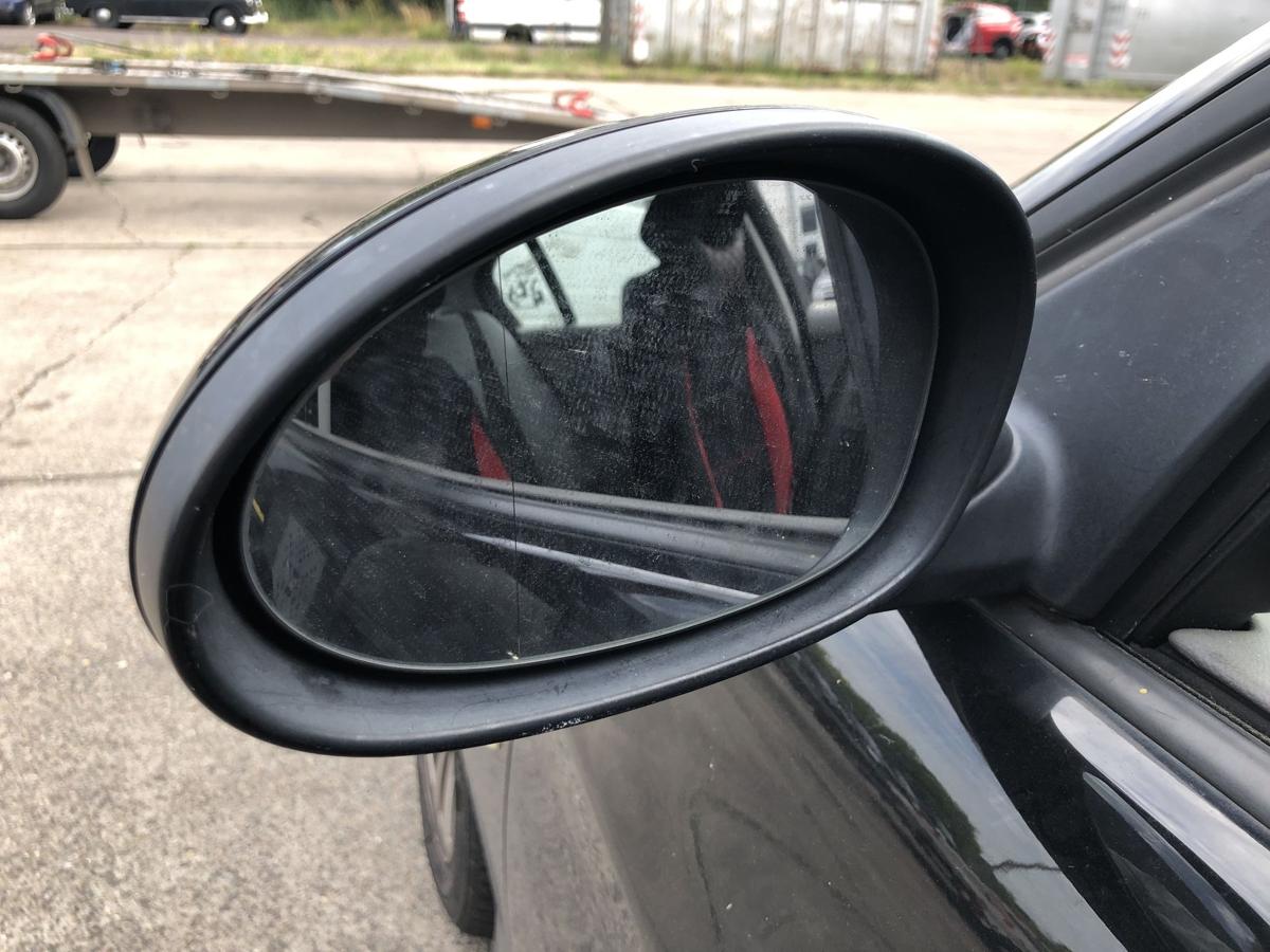 BMW 3er E90 E91 Außenspiegel links Seitenspiegel elektrisch schwarz II 668