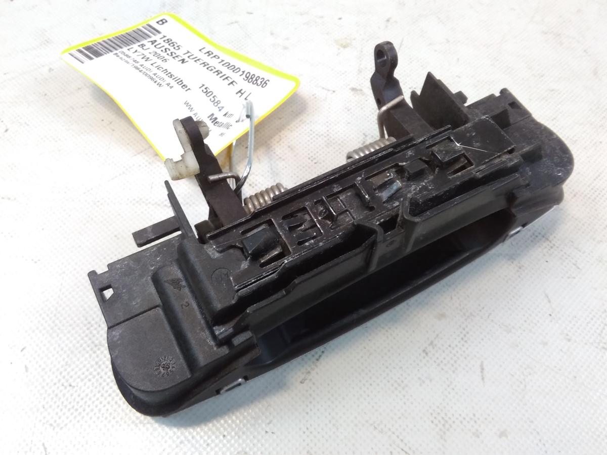 Audi A4 B7 8E orig T&uuml;rgriff T&uuml;r&ouml;ffner hinten links au&szlig;en LY7W Lichtsilber BJ2006
