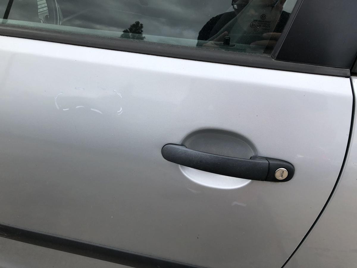 VW Polo 9N3 T&uuml;r vorn links 3-t&uuml;rer Fahrert&uuml;r Rohbau LA7W Reflexsilber Metallic