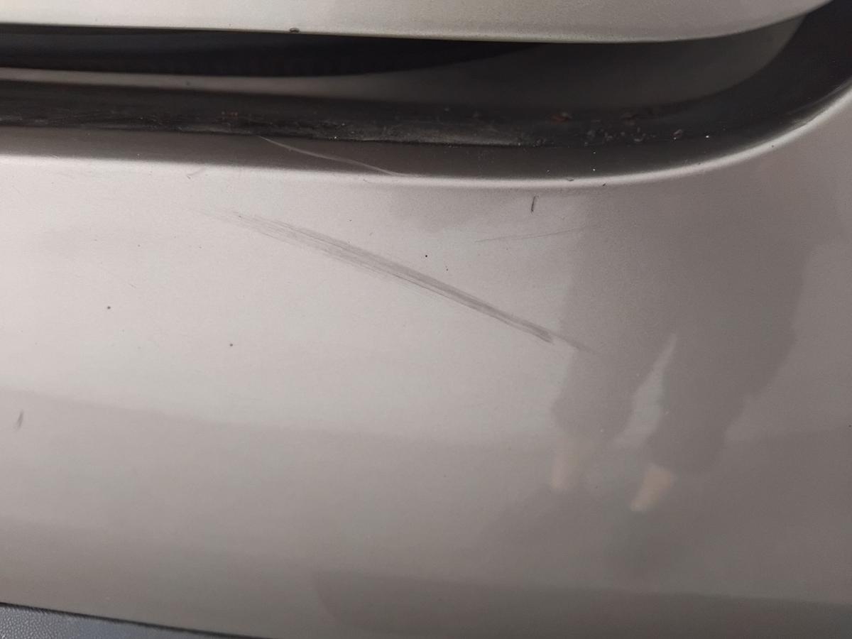 VW Tiguan 5N2 original Stossf&auml;nger Sto&szlig;stange hinten titaniumbeige LA1X BJ2012