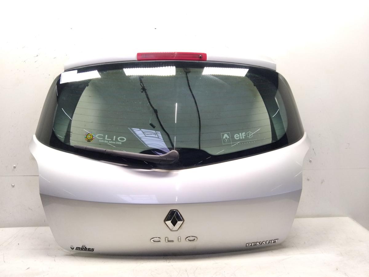 Renault Clio 3 Heckklappe silber TED69 Grey mit Heckscheibe BJ2006 Fließheck