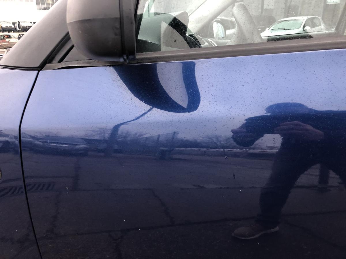 Skoda Fabia 2 Typ 5J T&uuml;r vorn links Fahrert&uuml;r im Rohbau Anrostung LF5Q blau