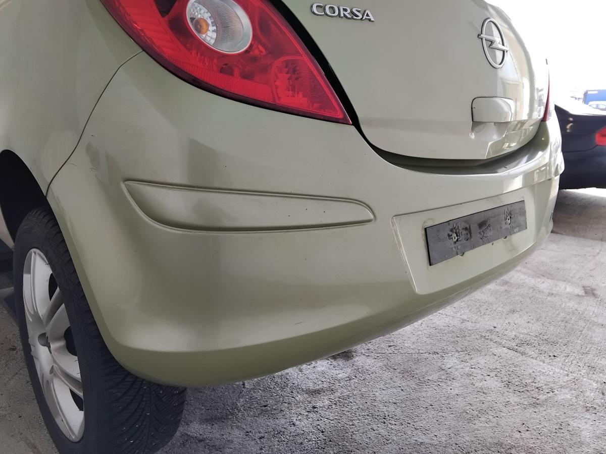 Opel Corsa D original Sto&szlig;f&auml;nger Sto&szlig;stange hinten 3-T&uuml;rer BJ2006 Z30E Green Tea
