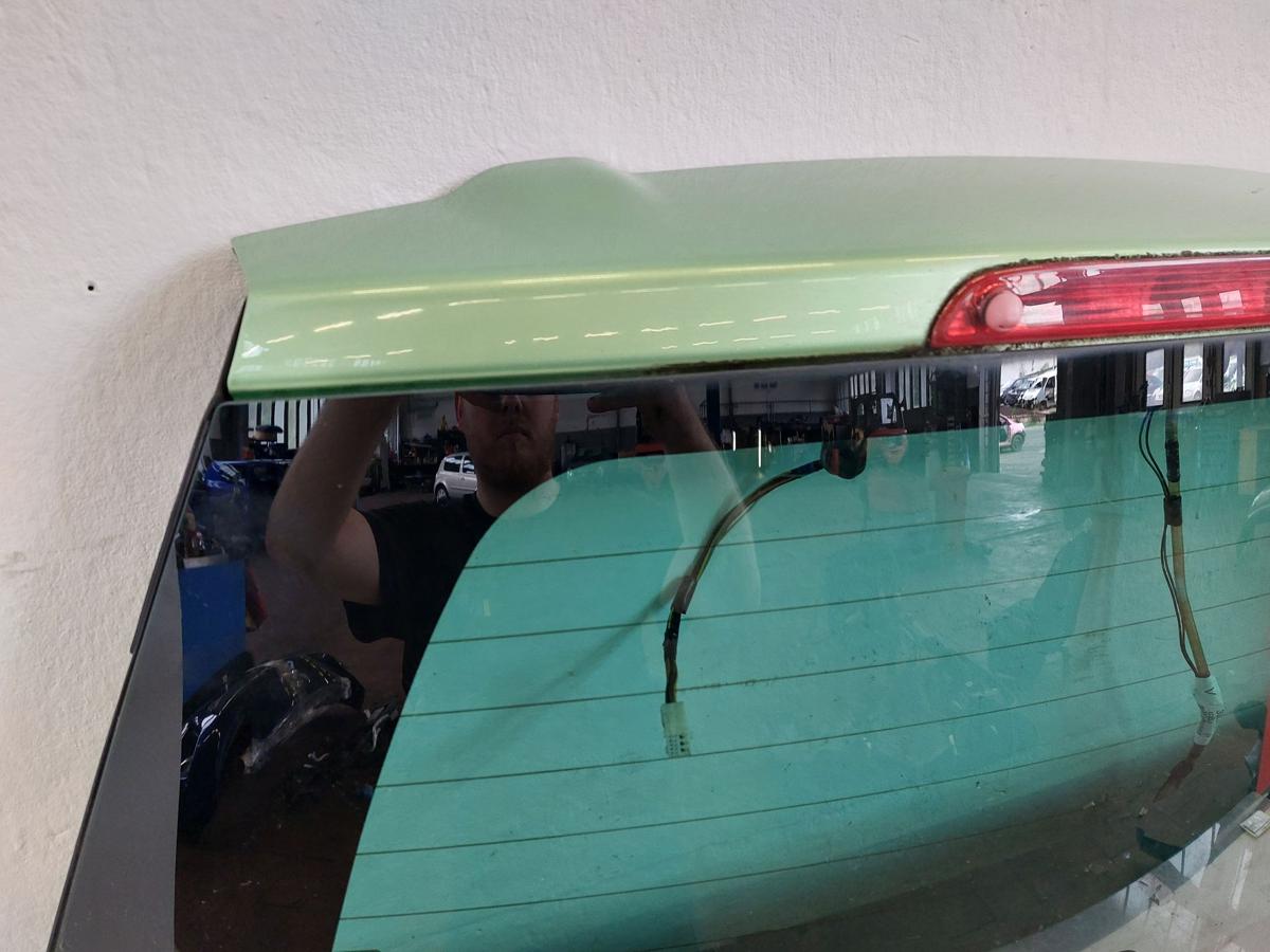Opel Agila B Typ FXB Heckklappe Heckscheibe Kofferklappe Heckdeckel hellgr&uuml;n