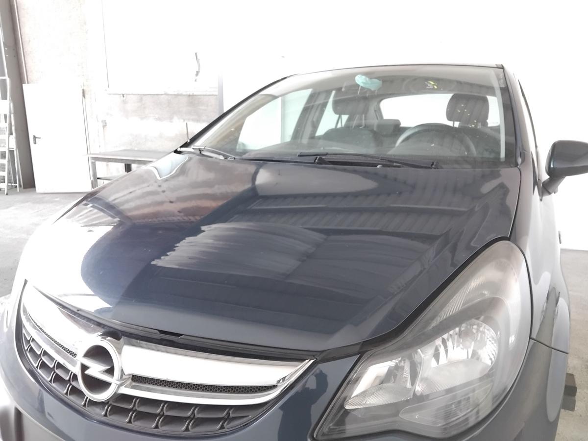 Opel Corsa D original Motorhaube Deckel vorn GEU Ozeanblau Metallic Z22A BJ2014