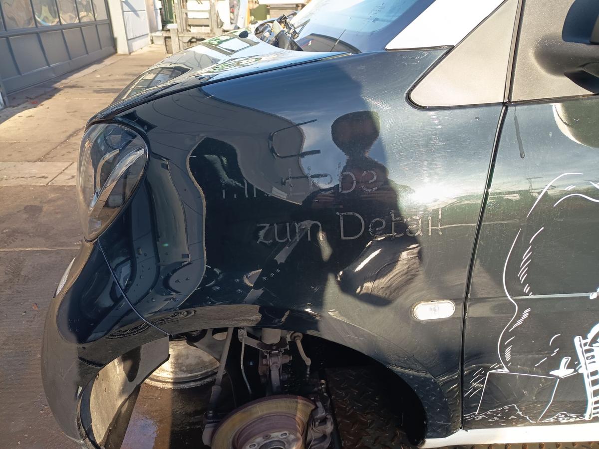 Smart Fortwo Coupe 453 original Kotfl&uuml;gel links ECA schwarz vor Facelift Bj 2016