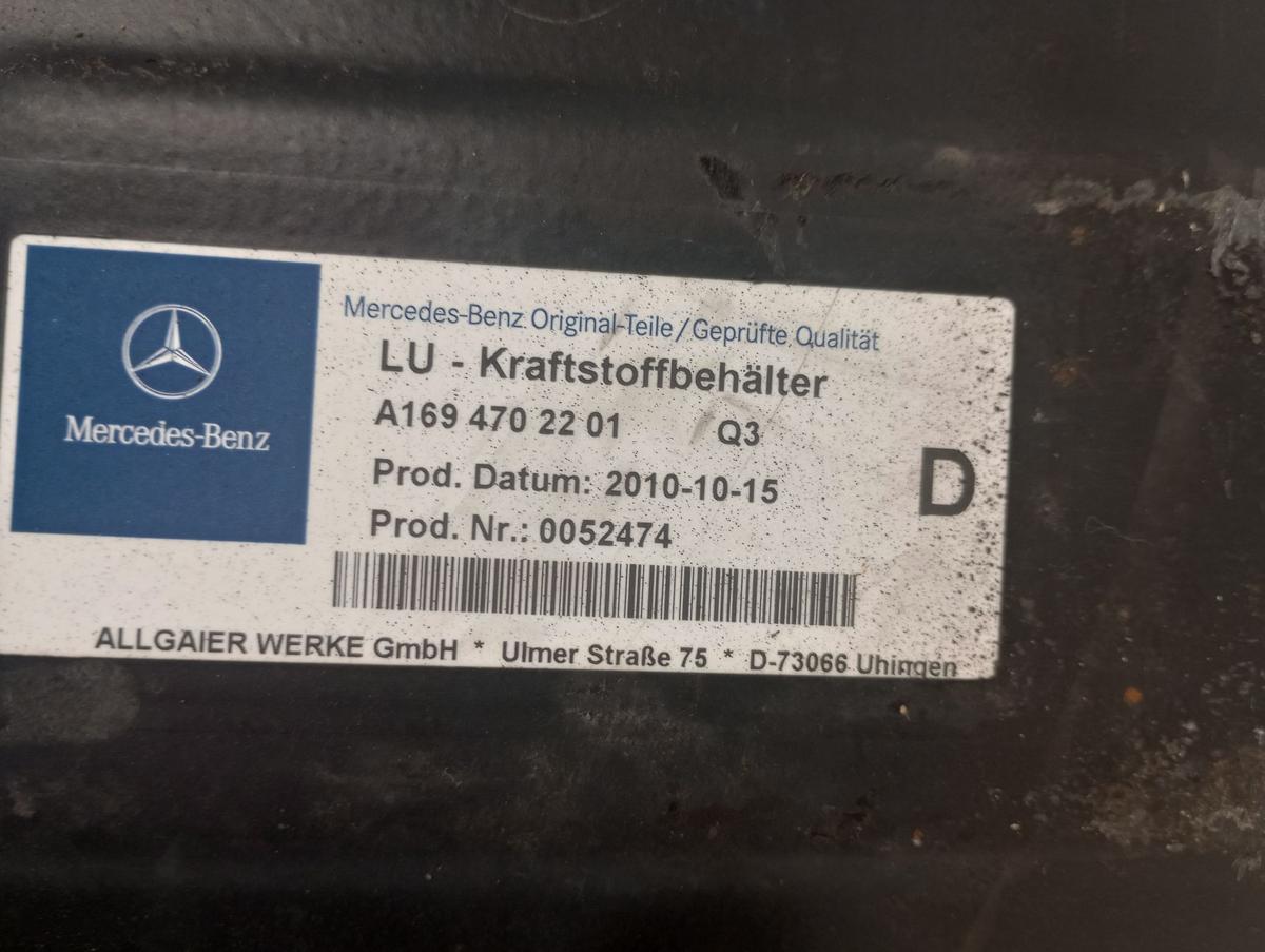 Mercedes A-Klasse A160CDI W169 orig Kraftstofftank Dieselbehälter 2,0l 60kW