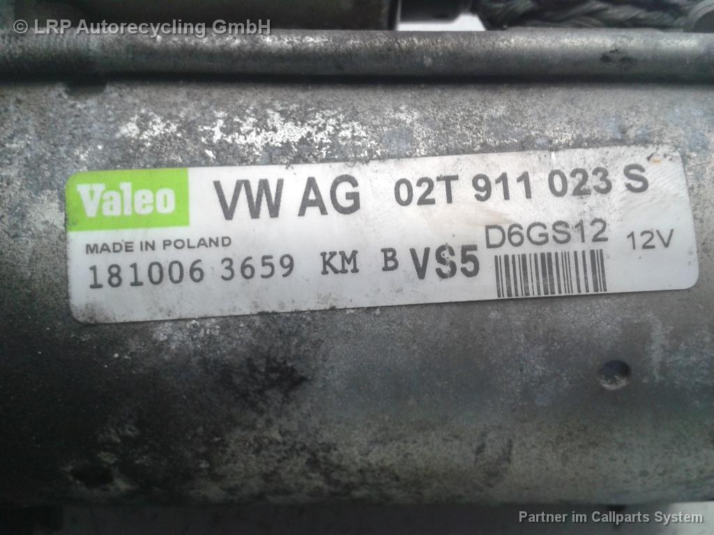 Skoda Fabia 6Y BJ2006 original Anlasser Starter 1.2 47kw BME D6GS12 VALEO